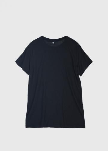 ١ L25S-BAS-TS11M "TEE SHIRT Bamboo Lyocell" BLACK