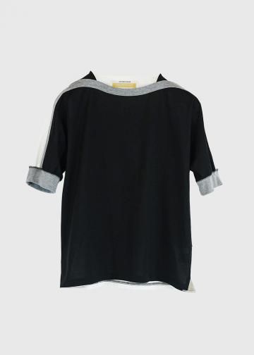 <img class='new_mark_img1' src='https://img.shop-pro.jp/img/new/icons8.gif' style='border:none;display:inline;margin:0px;padding:0px;width:auto;' />󥹥ʥ M25-ANS-CS04 |AN25SS21 Cotton Switched T-Shirt BLACK