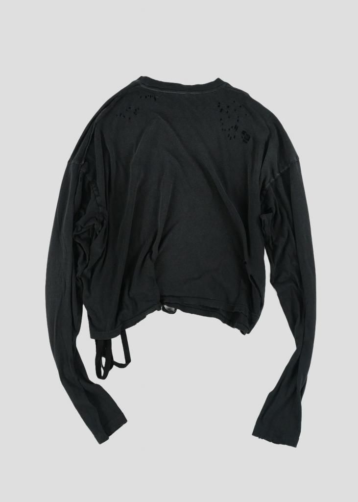 ANN DEMEULEMEESTER デストロイTシャツ アン ドゥムルメステール Tシャツ | デストロイ加工 - 16AOUT