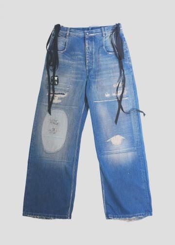  ɥ᥹ơ L25S-ANN-JN03M"OLAN 5POCKETS COMFORT JEANS" BLACK
