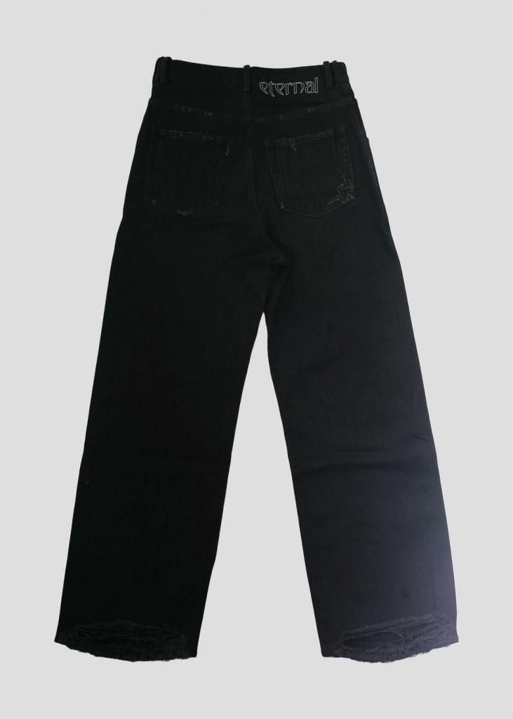 ANN DEMEULEMEESTER ブラック ストレートデニム Ann Demeulemeester ストレートジーンズ - 黒 | B0011430FA038099
