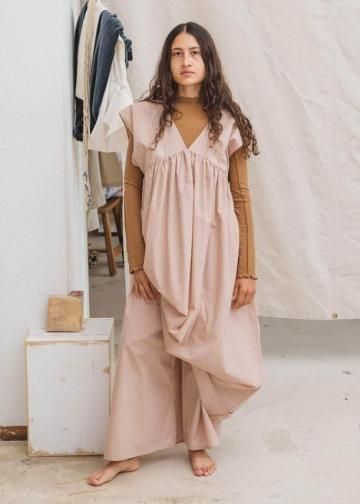 ١ L25S-BAS-OP03M "CABLE DRESS" PINK