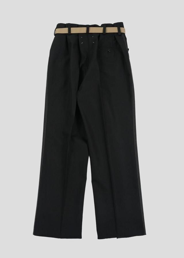 新品 46 19aw マルジェラ ウールスラックス ネイビー 紺 961 新品 46 19aw マルジェラ ウールスラックス ネイビー 紺 961