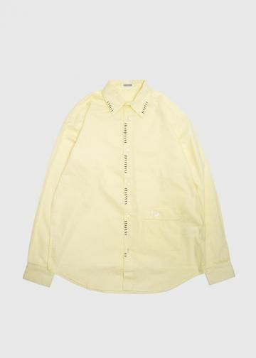 饹 ץ쥹 U25A-GLA-SH06 Lines Shirt" YELLOW