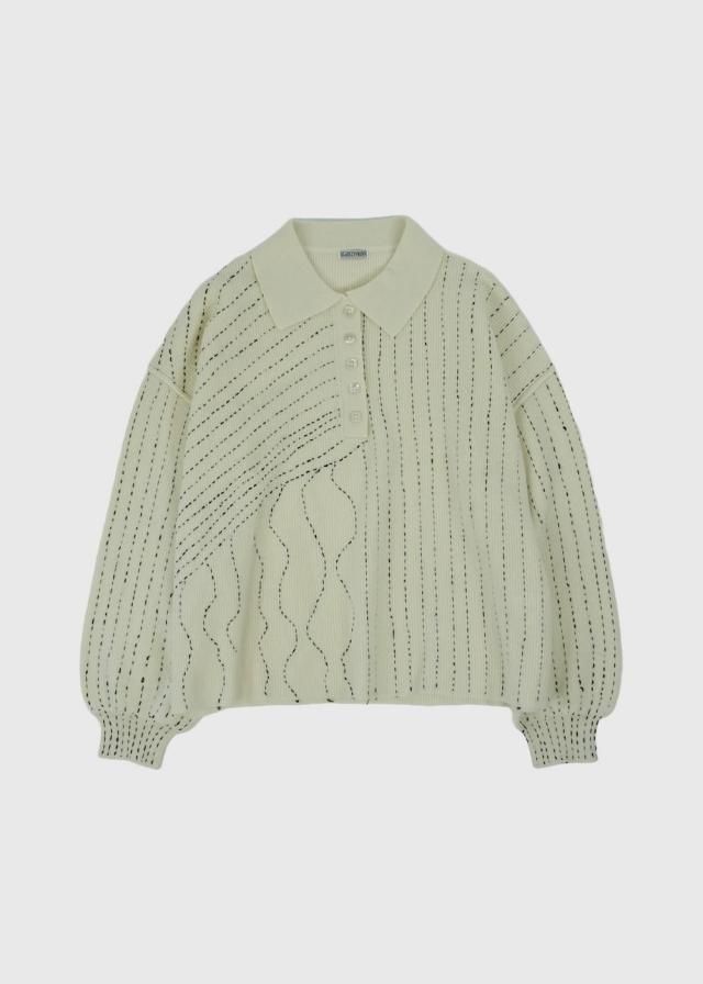 nrqsp526！　ねぷた グラス サイプレス | ニットポロ - 16AOUT COMPLEX 南青山・表参道