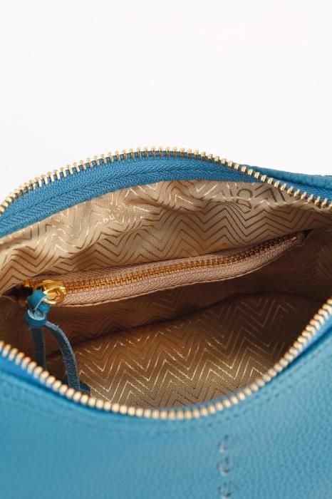 【極美品】Magnu Keg pouch　ハンドバッグ　くすみブルー　本革　金具 Magnu(マヌー)｜鞄・メンズバッグ・ハンドバッグ｜Magnu Atelier