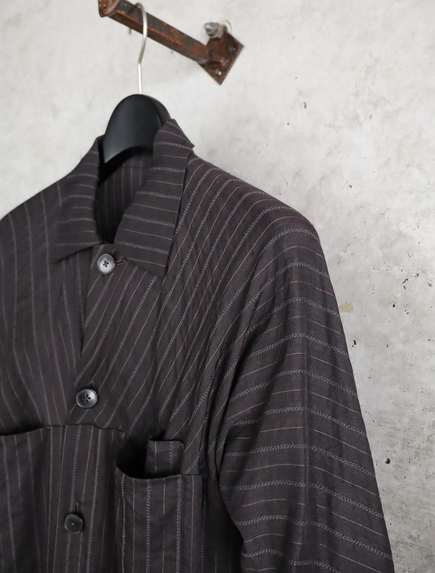 エムエークロスma+黒 リネンテーラードジャケット UTILITY UNLINED JACKET / m.a+ (エムエークロス) 神戸 SHELTER2