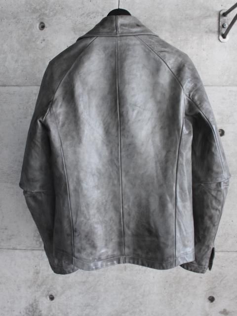 【極美品 CCP】SCARSTITCHED LEATHER JACKET Object Dyed Lined Scarstitch Leather Jacket – The Library 1994