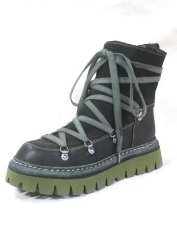 グイディ GUIDI Back Zip Boots Double Sole （Gray