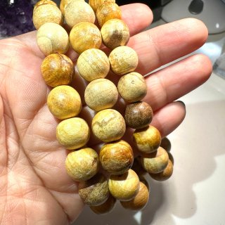 聖なる樹からできた珠！！パロサント１２ミリ玉ブレスレット