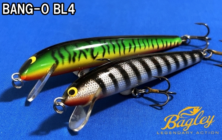 Bagley Bang O Lure Genuine Balsa Wood Classic Minnow Fishing Bait with  Spintail