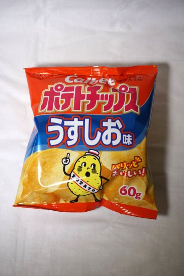 カルビー ポテトチップス うすしお味 60g - フーズすぎはら.com　～フーズバラエティすぎはらのネットショップです。