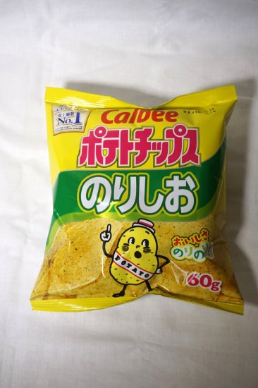 カルビー ポテトチップス のりしお 60g - フーズすぎはら.com　～フーズバラエティすぎはらのネットショップです。