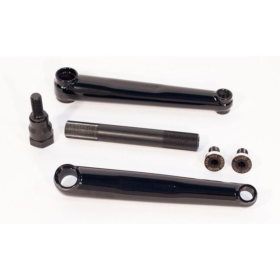 PROFILE RACING - 3PC BMX CRANK KIT - 175mm - BLACK - W-BASE