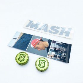 MASHSF - BAR END - LIME GREEN