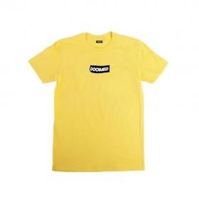 DOOMED - STICKY LOGO TEE - YELLOW