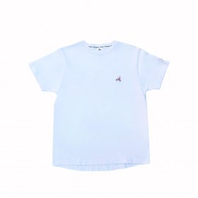 <img class='new_mark_img1' src='https://img.shop-pro.jp/img/new/icons5.gif' style='border:none;display:inline;margin:0px;padding:0px;width:auto;' />PANCAKE - MULTI COLOR EMBROIDERED TEE - WHITE