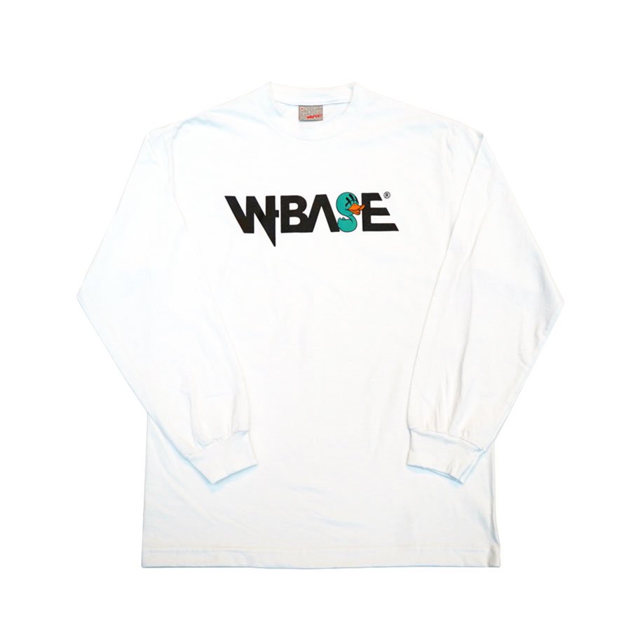 KAZZROCK × W-BASE - OG DUCKLE L/S TEE - WHITE