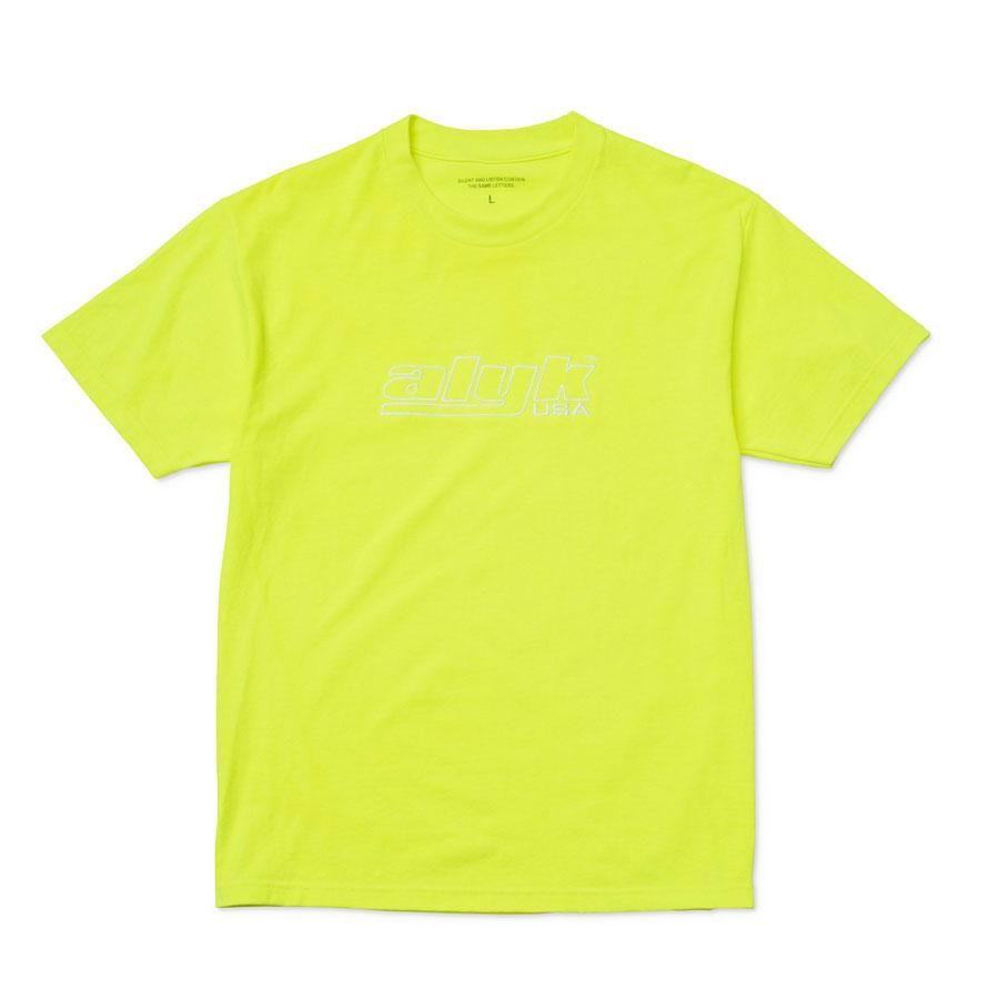 ALYK – Racing Logo Embroidered T-Shirt/NeonYellow