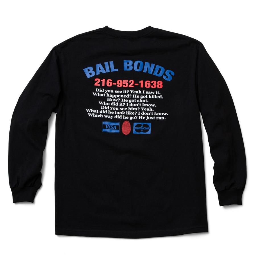 ALYK - Bail Bonds Long Sleeve T-shirt / Black