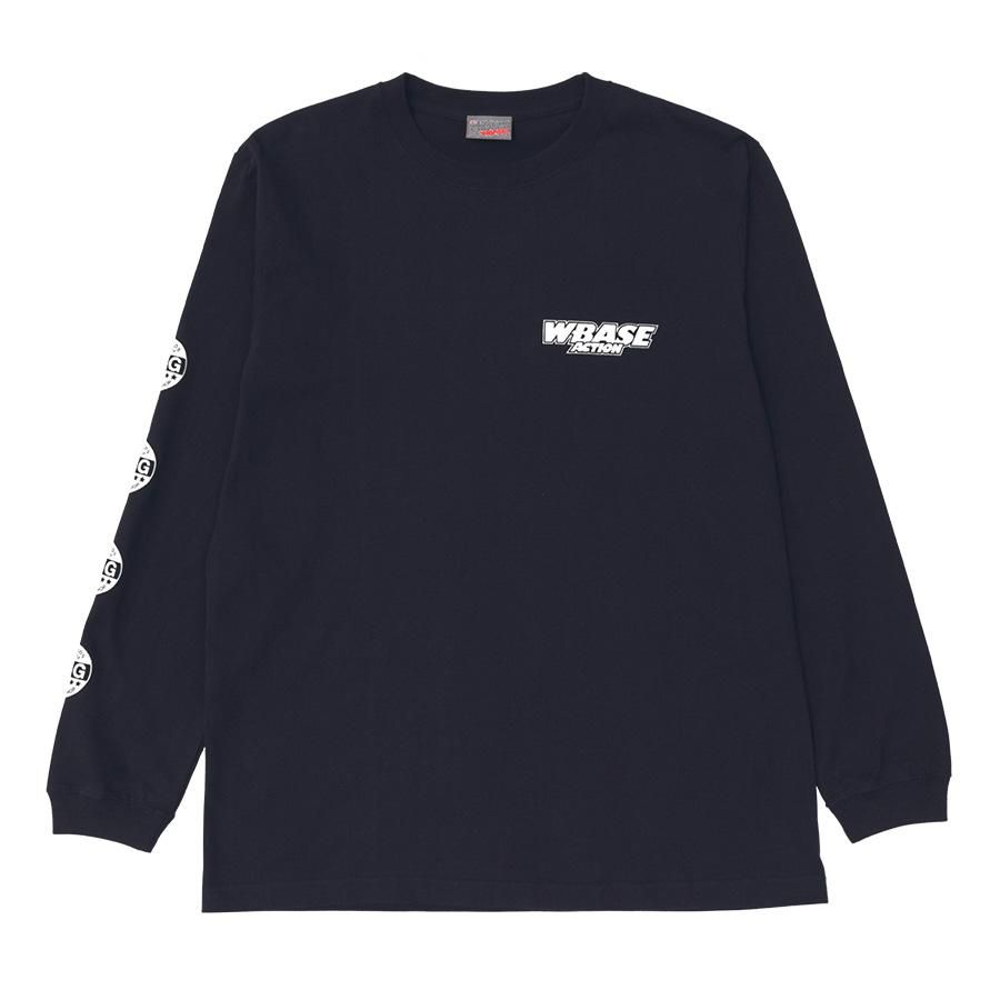 <img class='new_mark_img1' src='https://img.shop-pro.jp/img/new/icons1.gif' style='border:none;display:inline;margin:0px;padding:0px;width:auto;' />W-BASE KICKIN' BUTT! L/S TEE