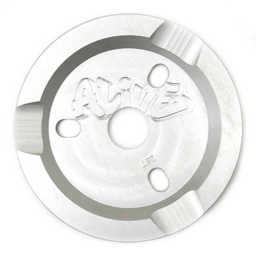 ALIVE INDUSTRY - GUARD SPROCKET - SILVER - W-BASE | BMXやピストを 