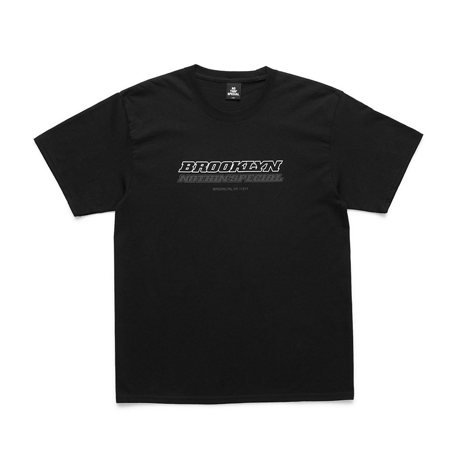 <img class='new_mark_img1' src='https://img.shop-pro.jp/img/new/icons1.gif' style='border:none;display:inline;margin:0px;padding:0px;width:auto;' />NOTHIN'SPECIAL X BROOKLYN MACHINE WORKS - TRADE MARK TEE