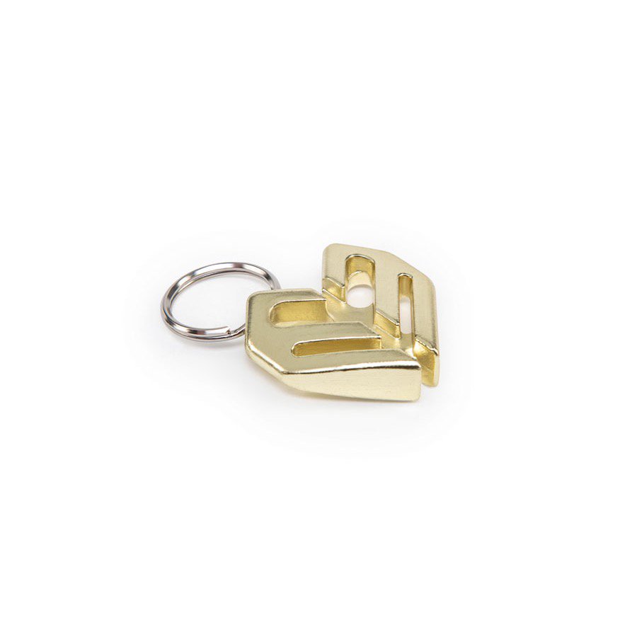 ECLAT - KEY CHAIN SPOKE WRENCH - GOLD NICKEL 