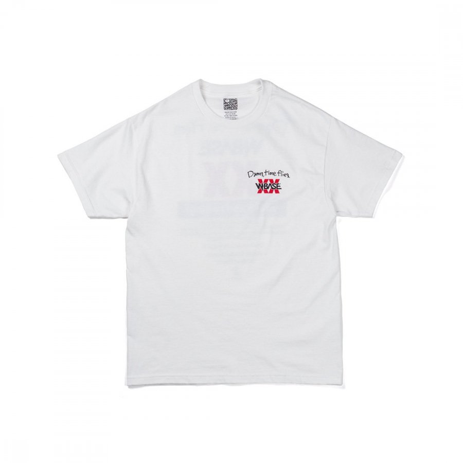 W-BASE - 20th Damn time flies T-SHIRTS - WHITE