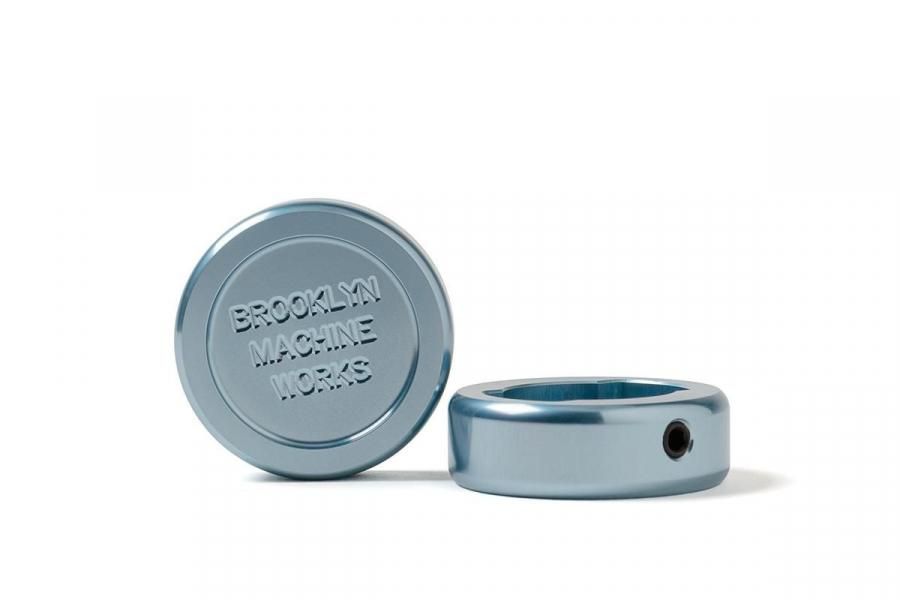 BROOKLYN MACHINE WORKS - BAR END - AQUANEW LOGO