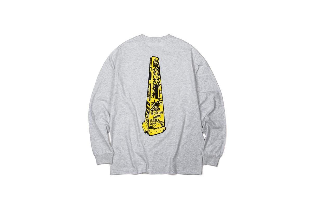 W-BASE - PYLON  L/S TEE - GREY