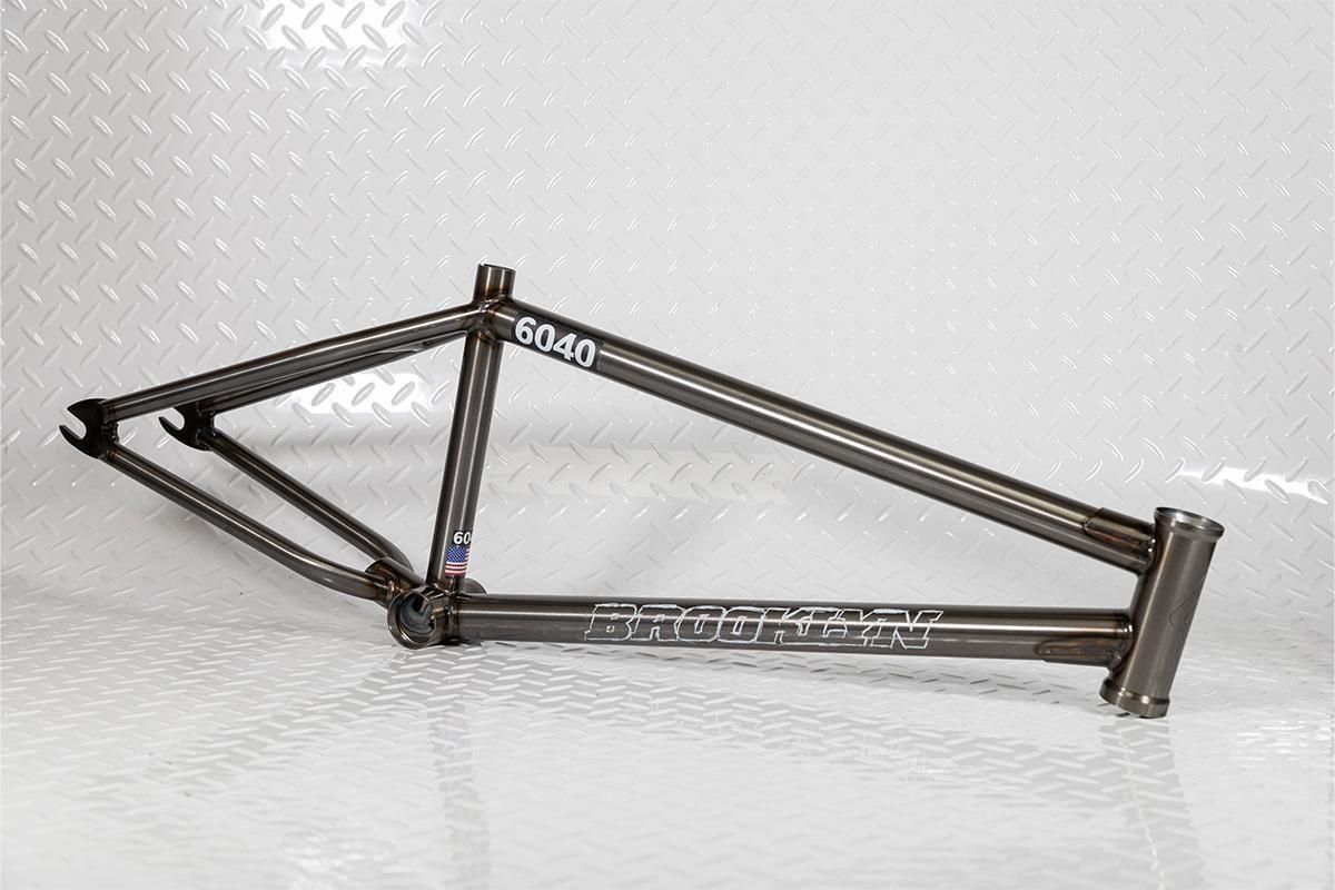 BROOKLYN MACHINE WORKS - 6040 BMX FRAME - STAINLESS CLEAR
