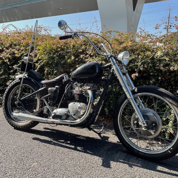 1970 TR6 Custom Chopper - GreenSmith