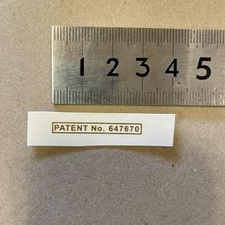 ĥǥ PATENT 647070
