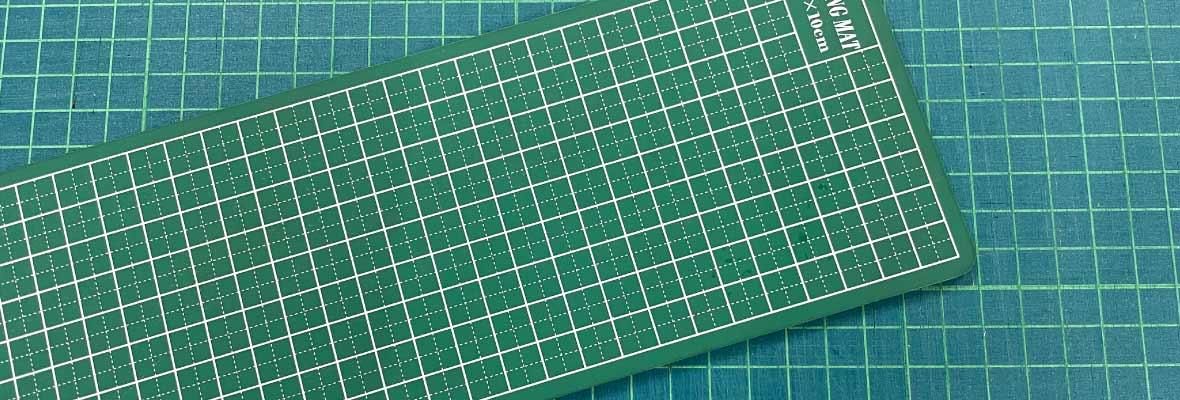 5mmのメモリが入ったカッターマットの写真