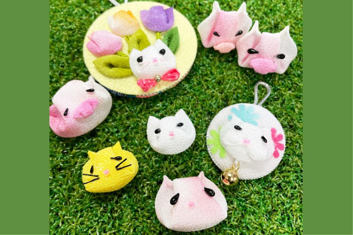 ブタさん・猫さん・チューリップ