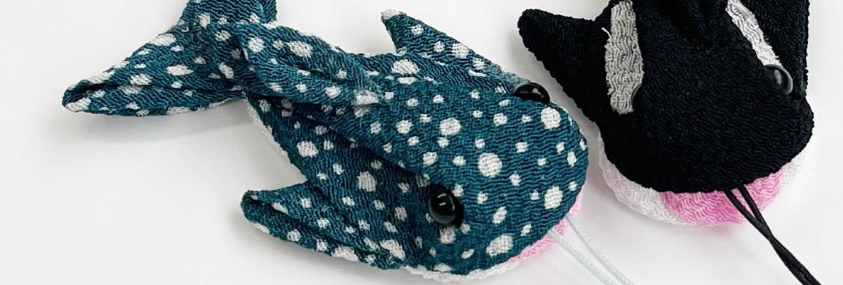 つまみ細工で作るジンベイザメ
