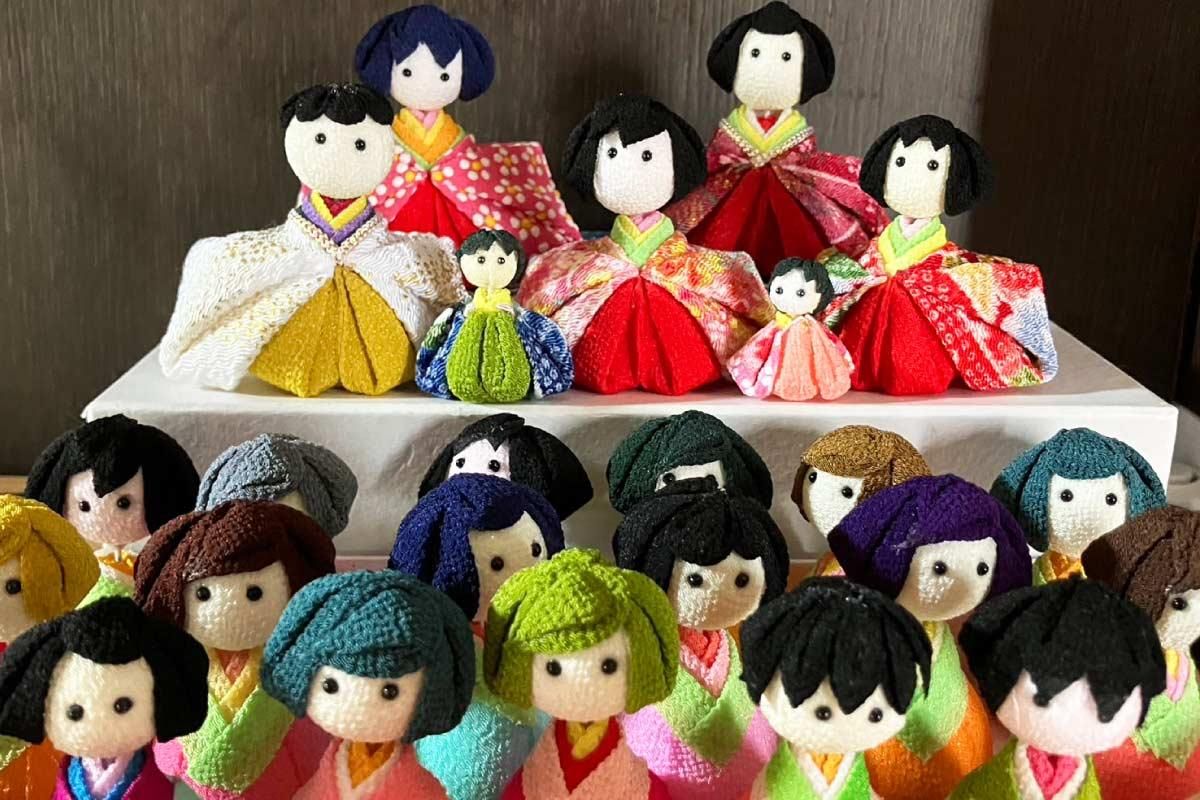 沢山のつまみ雛達