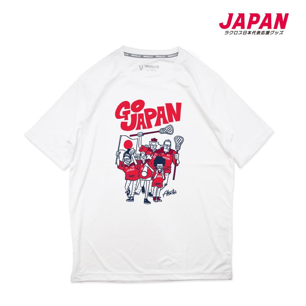 Go Japan Dry Tee タケウチアツシ ラクロス日本代表応援グッズ Vasallo Online Store Tokyo Lacrosse Company