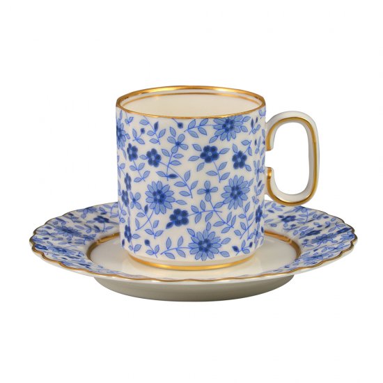 ブルー更紗 デミタスコーヒー碗皿 - ナカヤマ販売オンラインショップ