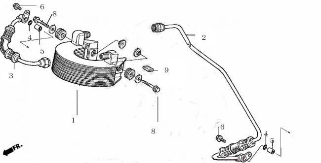 TWR PRODUCTS XR400R オイル クーラー セット 【受注予約品】＃00001