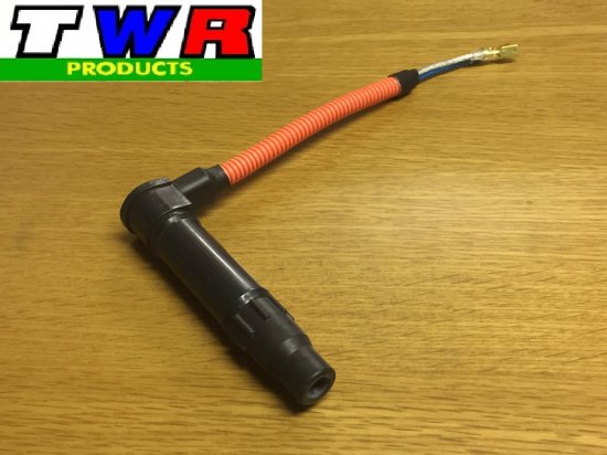 TWR PRODUCTS FTR223 MC34 ダイレクト イグニション 強化 プラグキャップ オレンジレッド