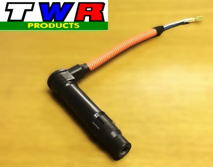 TWR PRODUCTS GB250 クラブマン MC10 ダイレクト イグニション 強化 プラグキャップ オレンジレッド