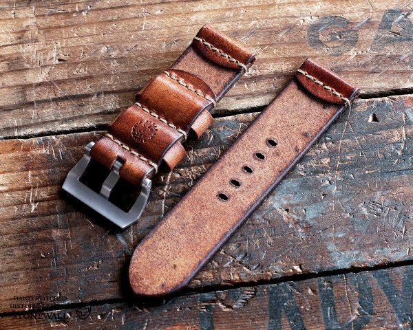 STONEWALL | for PANERAI Strap 2p #Swiss Army (Flax)