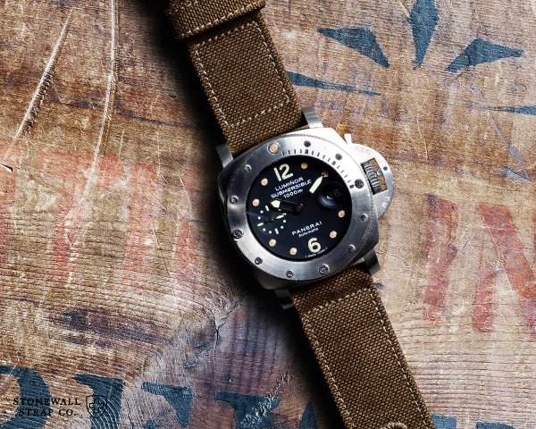 STONEWALL | for PANERAI Canvas Strap 2p #Swiss Army