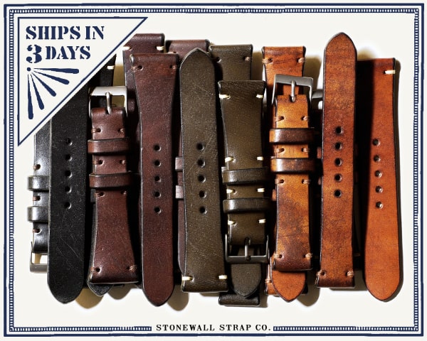 【新品同様】ストーンウォール　Flieger Strap　20mm　ヴィンテージ STONEWALL | Flieger Strap #Vtg Whiskey (N)