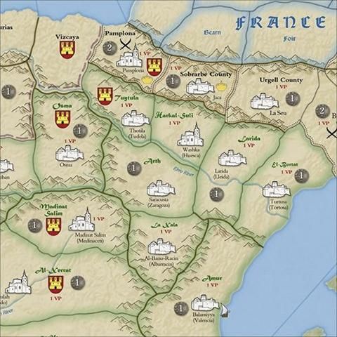 日本語PDFルールあり】ST279- Reconquista - 歴史ボードゲーム