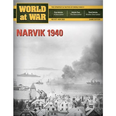 印刷済み日本語ルールブック付き】Narvik 1940 - 歴史ボードゲーム専門