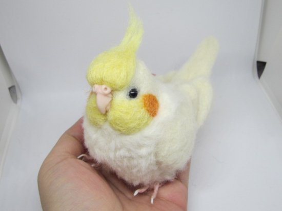 羊毛フェルト 鳥 オカメインコ ハンドメイド - ぬいぐるみ