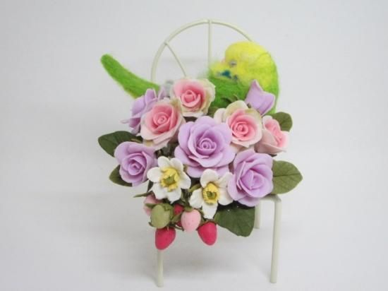 羊毛フェルト 可愛い 寝んねセキセイインコ 樹脂粘土薔薇苺のオブジェ 鳥 ゆこりん工房 ハンドメイド雑貨専門店 ゆこりん工房 羊毛フェルト 可愛い 寝んねセキセイインコ 樹脂粘土薔薇苺のオブジェ 鳥 ゆこりん工房 ハンドメイド雑貨専門店 ゆこりん工房